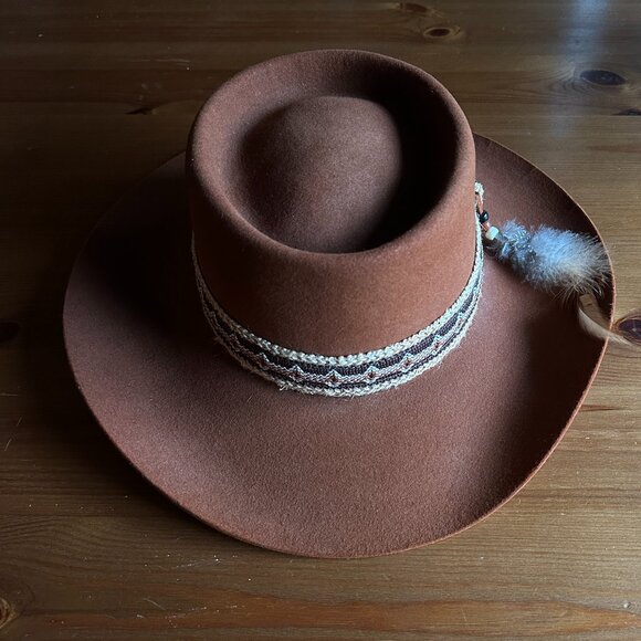 Resistol Other - Vintage Cowboy Hat, Resistol Stagecoach Brown Wool Felt Hat in Size 7 1/4